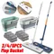 Enlarged Floor Mop With Mop Bucket Hand Washing Free Lazy Mop Squeeze Household Automatic