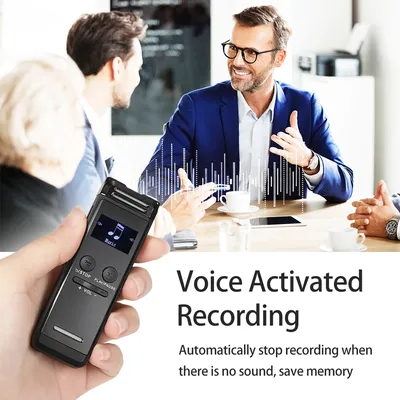 Digital Voice Recorder 32G Activated Record Playback MP3 Music Player w/ Mic Speaker 1536KBPS HD