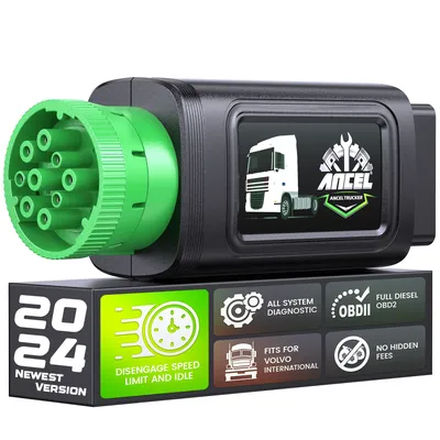 ANCEL HD210 Bluetooth Heavy Duty Truck Scanner Speed Limit Idle Reset for Volvo & International
