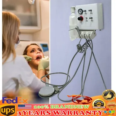Portable Wall-Mount Dental Turbine Unit 4 Hole Turbineneinheit mit Kompressor （Without compressor））