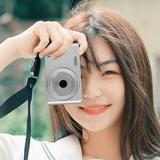 44MP 1080P HD Digital Camera with 16X Zoom Night Vision Flash Anti-Shake Face & Smile Detection - Portable Mini Camera with 2.8 inch LCD Screen Type-C USB Port Supports 128GB SD Card Silver