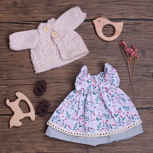 handgemachtes Waldorf Puppenkleiderset für 12 Zoll Puppe handgemachte Muppet Puppe für Weihnachtsgeschenke