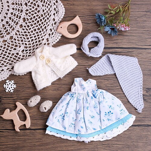 handgemachtes Waldorf Puppenkleiderset für 12 Zoll Puppe handgemachte Muppet Puppe für Weihnachtsgeschenke