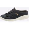 Pantolette JOMOS, Damen, Gr. 39, blau (marine), Glattleder, Veloursleder, sportlich, Schuhe Clog