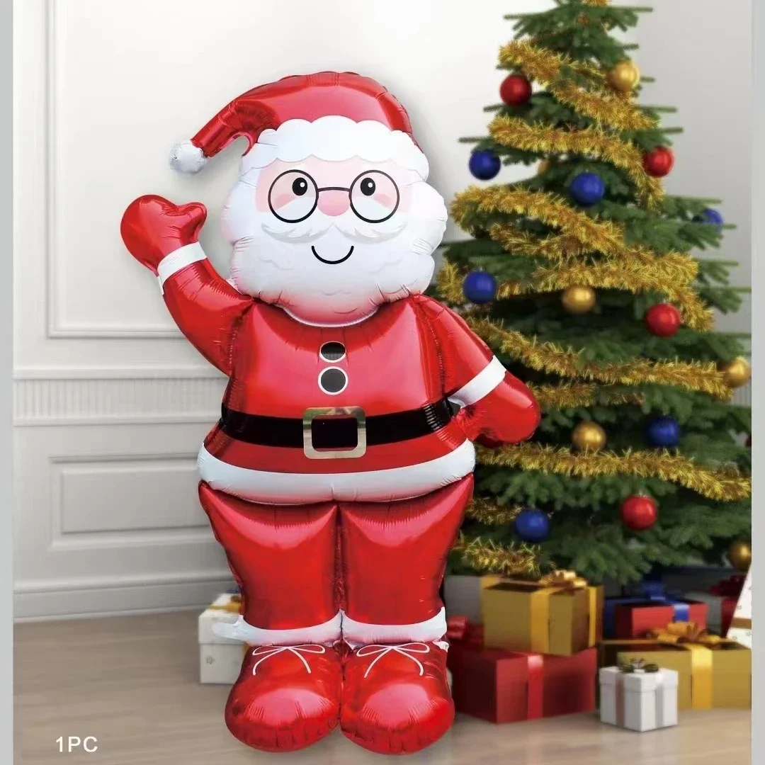 1pc Neue Extra Große Stehende Santa Claus Folie Ballon Weihnachten Urlaub Party Dekoration Neue Jahr Geburtstag Liefert Ostern Geschenk