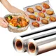 2PCS Disposable Tin Foil Paper Roll Kitchen Household Aluminum Foil Roll Food Grade Wrapping Paper Barbecue Baking Air Fryer
