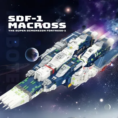 4682PCS Robotech Raumschiff Bausteine Roboter Schlachtschiff Modell Ziegel Desktop Dekoration Diy Image