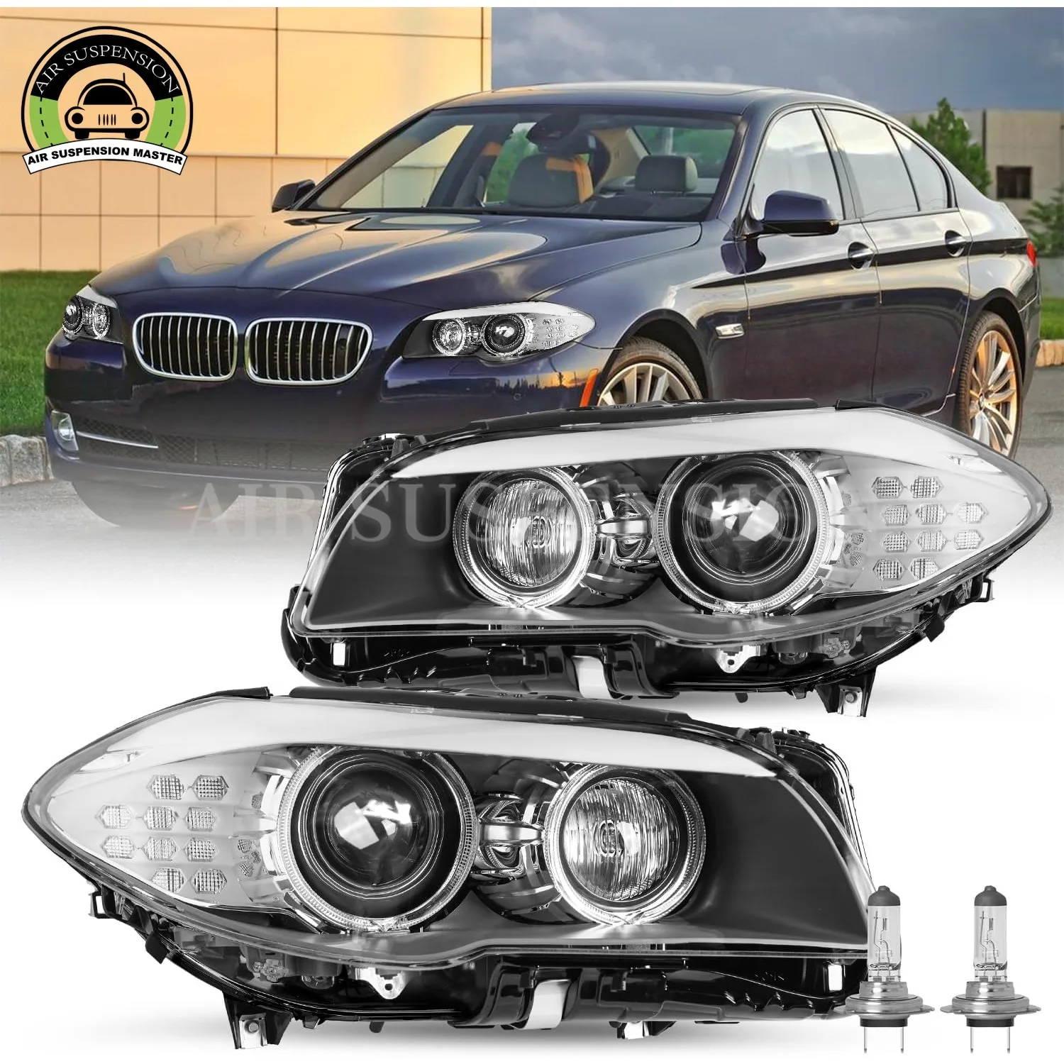 1 Stück links rechts HID/Xenon mit AFS-Scheinwerfer, komplette Modulbaugruppe für 2009–2013 BMW 5er F10 F18 63117271908 63117271907 Image