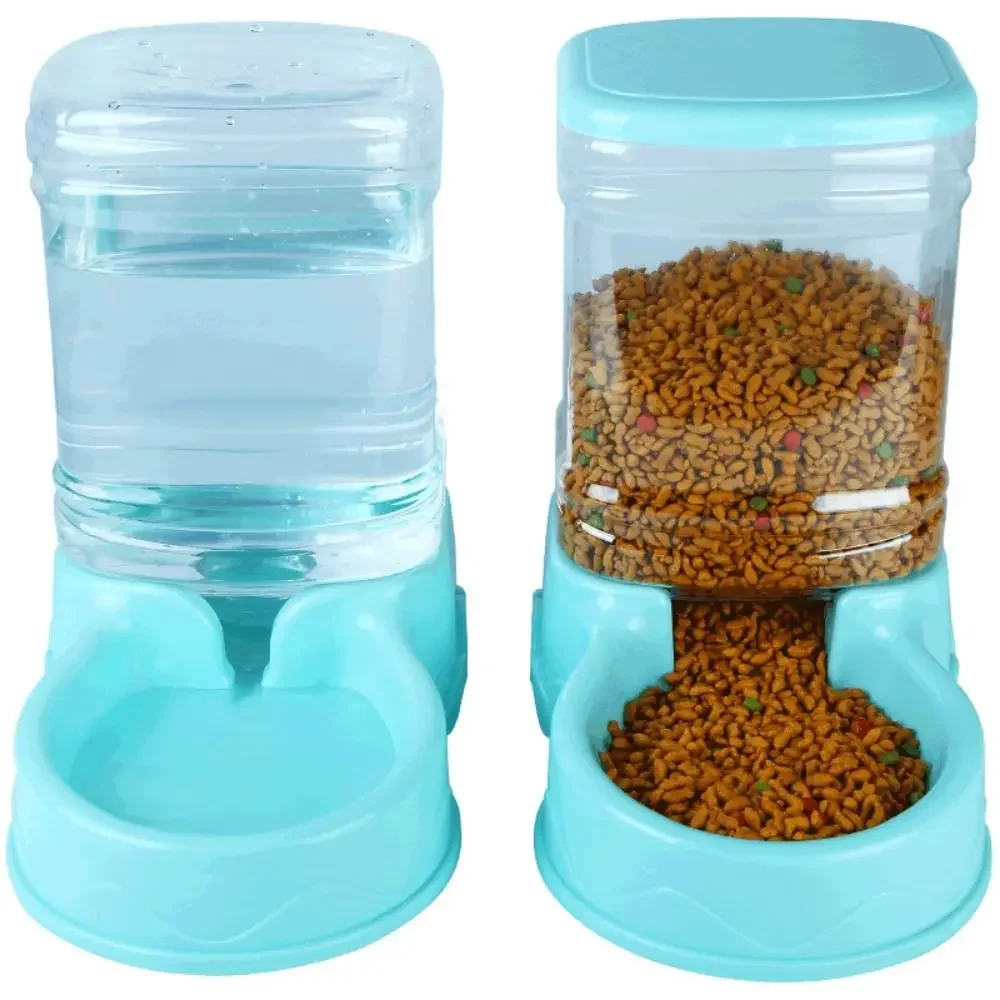 Fontaine à eau en matériau PP de 3,8 L, bol à boire automatique, distributeur de nourriture pour animaux de compagnie, grand distributeur de nourriture pour chats et chiens.
