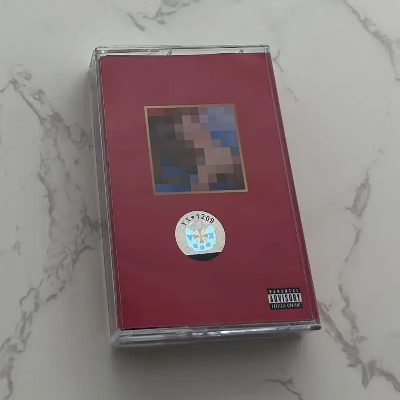 Rap Kanye West YE Music Tape My Beautiful Dark Twisted Fantasy Album All Of The Lights Kassetten Cosplay Walkman Soundtracks Box