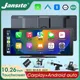 Jansite Schermo Carplay Wireless portatile da 10.26 pollici HD Telecamera di retromarcia posteriore Autoradio DVR Lettore video multimediale Android Auto