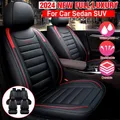 11 pz 5 posti coprisedili per auto in pelle PU Set completo coprisedili coprisedili per sedile posteriore anteriore universale camion SUV per Hyundai/Ford