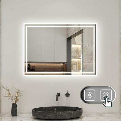 70 x 50 cm Beschlagfrei+3 Lichtfarben Dimmbar+Bluetooth+LED Memory Funktion Image
