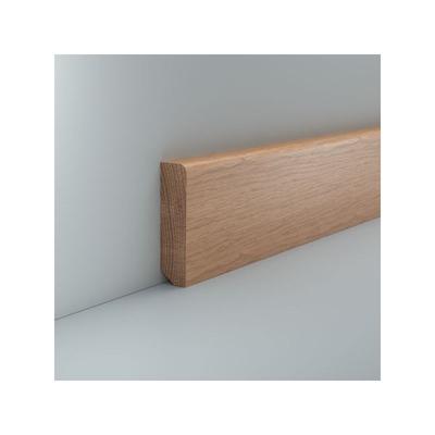 Sockelleiste Holz Eiche lackiert 20x80mm Fußleiste Echtholz Massivholz Parkett