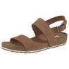 Sandale TIMBERLAND "Malibu Waves 2Band Sandal", Gr. 41,5, braun, Leder, sportlich, Schuhe