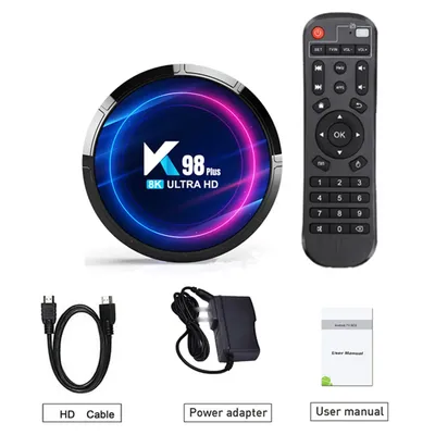 K98Plus Android 13 TV Box Media Player 4GB 64GB Support 8K Video Decoding HD10 RK3528 Quad-Core Dual