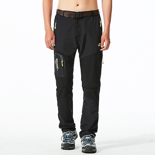 Herren Wanderhosen Außen Windundurchlässig Rasche Trocknung Atmungsaktiv Schweißableitend Cargohosen Unten Schwarz Kaki Dunkelgray Armeegrün Campen und Wandern Leger M L XL 2XL 3XL Image