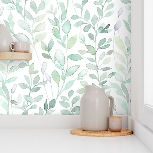 Graue Blumentapete zum Abziehen und Aufkleben, entfernbares PVC/Vinyl, selbstklebend, 45 x 300 cm (17,7 x 118 Zoll) / 45 x 300 cm, für Wohnkultur, Schlafzimmer, Wohnzimmer
