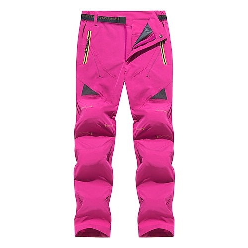 Damen Wanderhosen Sommer Frühling Außen Schnelltrocknend Reißverschlusstasche Kratzfest Atmungsaktiv Hosen Unterteile Schwarz Rosenrot Jagd Klettern Camping / Wandern / Höhlenforschung M L XL 2XL 3XL Image