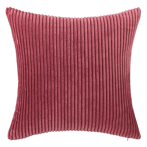 Dekorative Wurfkissen, Cord-Kissen, Kissenbezug, Nachttisch, Sofa, Rückenkissen, Büro, Lendenwirbelsäule, einfarbig, Kissenbezug ohne Kern, Rosa, Blau, Salbeigrün, Lila, Gelb