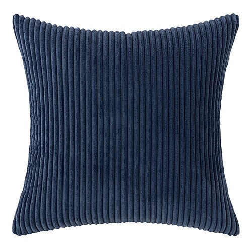 Dekorative Wurfkissen, Cord-Kissen, Kissenbezug, Nachttisch, Sofa, Rückenkissen, Büro, Lendenwirbelsäule, einfarbig, Kissenbezug ohne Kern, Rosa, Blau, Salbeigrün, Lila, Gelb Image