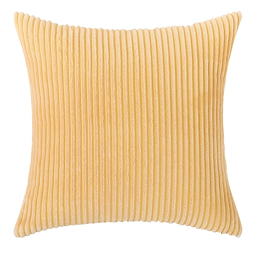 Dekorative Wurfkissen, Cord-Kissen, Kissenbezug, Nachttisch, Sofa, Rückenkissen, Büro, Lendenwirbelsäule, einfarbig, Kissenbezug ohne Kern, Rosa, Blau, Salbeigrün, Lila, Gelb Image
