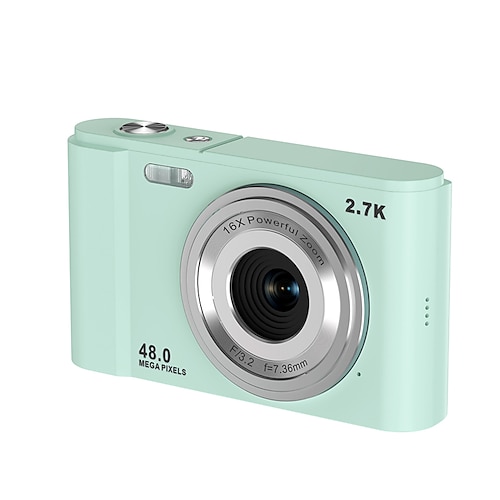 Digitalkamera 1080p 48 Megapixel Vlogging Kamera mit 16x Zoom Minikameras Videorecorder Camcorder für Einsteiger Weihnachten Geburtstagsgeschenk