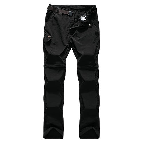 Herren Abzippbare Hosen Wanderhosen Arbeitshosen Sommer Frühling Herbst Außen Ripstop Hautfreundlich Multi-Pocket Schnelltrocknend Hosen Schwarz Armeegrün Jagd Angeln Klettern M L XL XXL XXXL Image