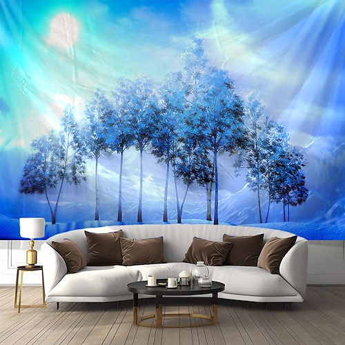 Schnee-Fenster-Ansicht, Landschaft, hängender Wandteppich, Wandkunst, Berg, großer Wandteppich, Wanddekoration, Fotografie, Hintergrund, Decke, Vorhang, Zuhause, Schlafzimmer, Wohnzimmer, Dekoration Image