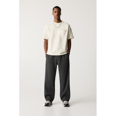 Pleated Fabric Jogger Trousers
