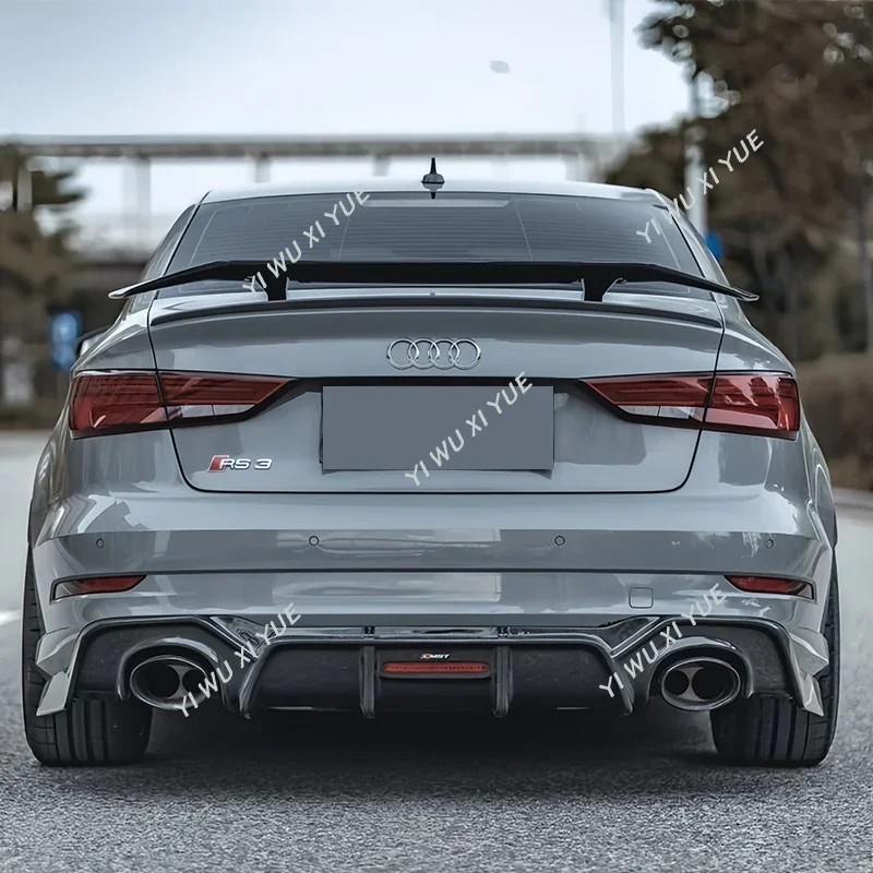 Pour AUDI A3 & A3 S Line & S3 & RS3 2014-2020 berline voiture aileron arrière aile avion aile forme coffre arrière toit becquet garnitures