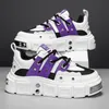 Original Lila männer Casual Turnschuhe Mode Niet Männer Skateboard Schuhe Street Hip Hop Schuhe