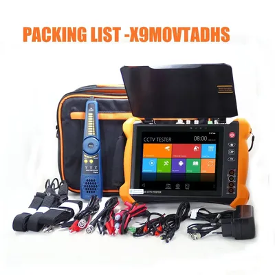 X9ADHS X9MOVTADHS 8inch CCTV Tester Monitor CCTV HD 1080P IP Camera Wifi Tester POE UTP 8MP AHD 8MP CVI 8MP TVI camera tester