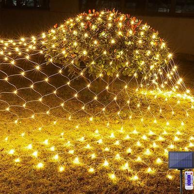 Solar-Netzlichter für den Außenbereich, 2 m x 3 m, 198 LEDs, Netzlichter mit 8 Modi, Fernbedienung, Image