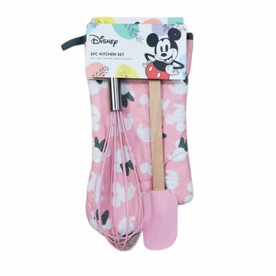 Disney Kitchen | Best Brands Disney Pink Minnie Mouse 3pc Kitchen Set | Color: Gray/Pink | Size: Os