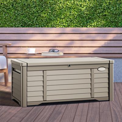 120 Gallons Water Resistant Lockable Deck Box