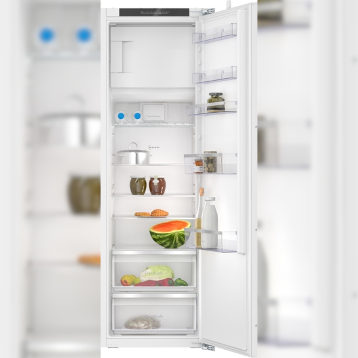 Neff N 50, Einbau-Kühlschrank mit Gefrierfach, 177.5 x 56 cm, Flachscharnier KI2822FE0 Image