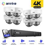 Annke - H800 Kit de vidéosurveillance avec caméra PoE Ultra hd 8MP 8CH 4K nvr et 8 caméras exir 2.0