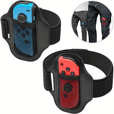 TEMU Adjustable Elastic Leg Strap For For Switch /, Compatible -con For Switch Oled Model Controller Game Accessories, Nylon Material