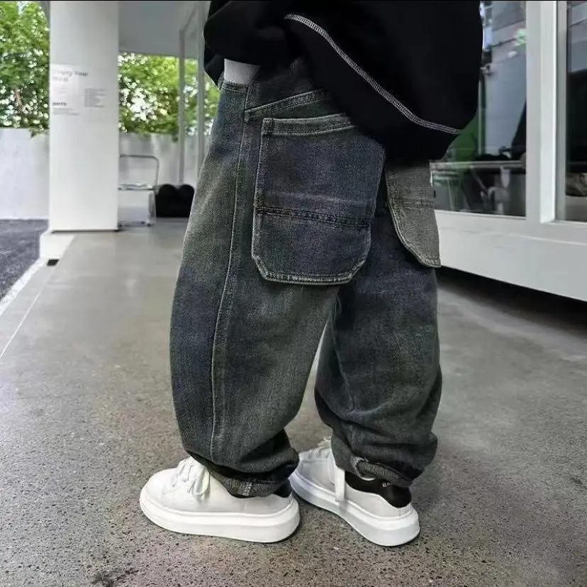 Baby Jeans Jeans Frühling und Herbst neue Kinder koreanische Ausgabe Mode Hosen Kinder Freizeit hose Image