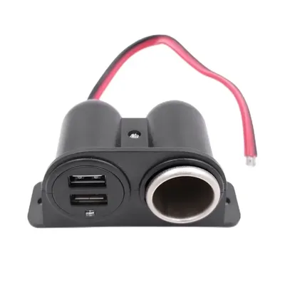12V Steckdose Dual USB Port Shunt Ladegerät 2.1a/3100ma Splitter Ladegerät Stecker Schnell ladung für iPhone Android für Telefon Tablet Image