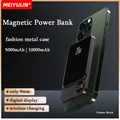 Batteria di ricambio esterna portatile a ricarica rapida PD20W in metallo con Power Bank wireless magnetico da 10000 mAh per iPhone 16 15 Samsung Xiaomi