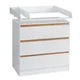 WOLTU Mobili per bambini Cassettiera moderna con 3 cassetti Credenza Armadietto portaoggetti Comodino per camera da letto Corridoio Soggiorno