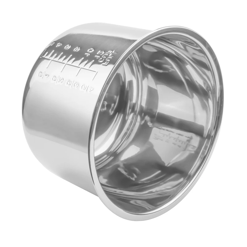 Neuer 6l Schnell kochtopf Innen topf Reis Schnell kochtopf Liner Edelstahl Innen topf Minuten Schnell kochtopf Liner Image