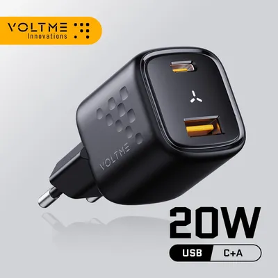 VOLTME 20 W USB-Reiseladegerät USB C Typ C Schnellladung QC 3.0 Dual Ports Schnellladegeräte für Image
