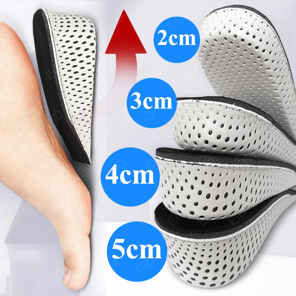 Beste Höhe Erhöhen Einlegesohlen Männer Frauen Schuhe Flache Füße Arch Support Orthopädische Einlegesohlen Turnschuhe Ferse Lift Memory Foam Schuh Pads