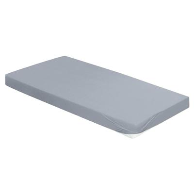 Spannbettlaken IRISETTE "Porto 20", blau, B:100cm L:200cm, Jersey, Obermaterial: 95% Baumwolle, 5% Elasthan, Laken, besonders elastisch Image