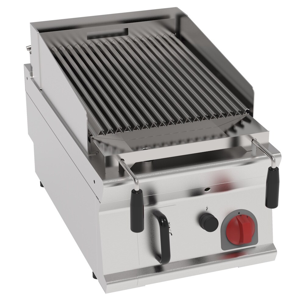 EURAST - Lavastein-gasgrill auftisch - 400x700x280 mm - 8 Kw - 47741317 Image