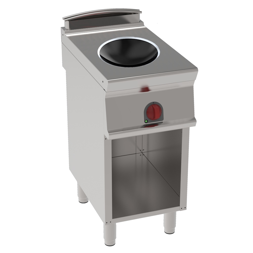 Elektrischer induktions-wok auf ständer - 400x700x900 mm - 5000 W 400/3V - 32280617 Eurast Image