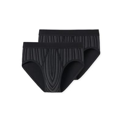 Slip SCHIESSER "Original Classics", Herren, Gr. 6, schwarz (000, schwarz), Feinripp, Obermaterial: 100% Baumwolle, unifarben, körpernah, Unterhosen, mit Eingriff Image